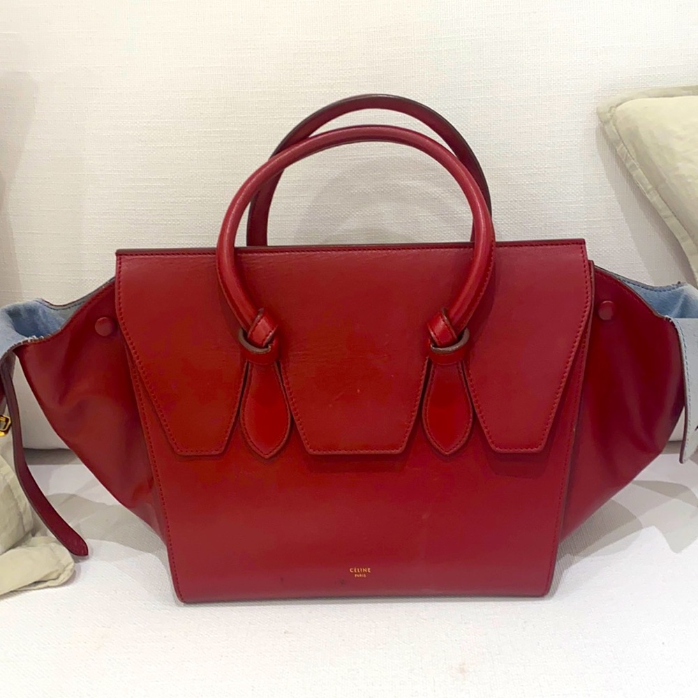 Red Leather Celine bag